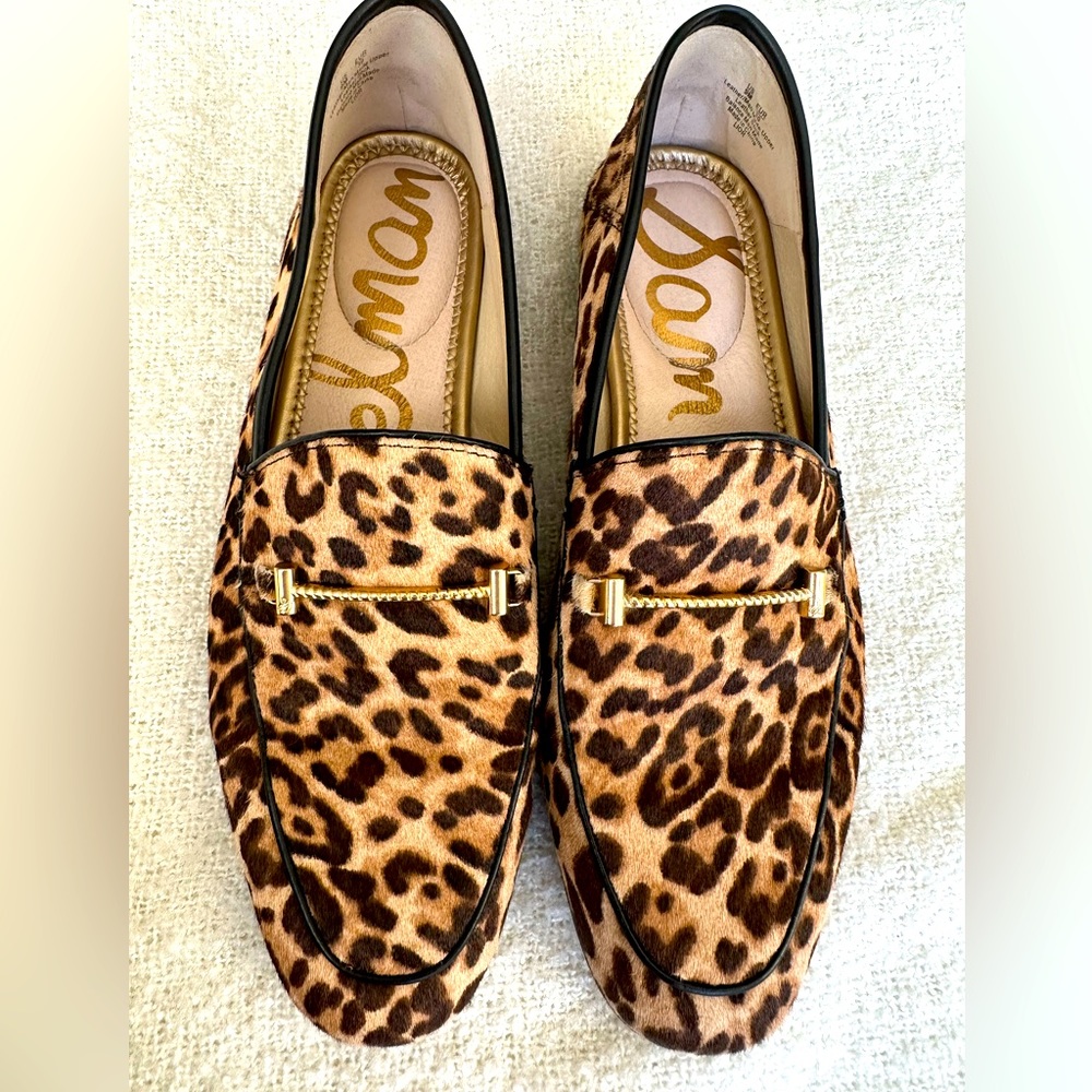 Sam Edelman Lior Leopard Print Loafer Size 9